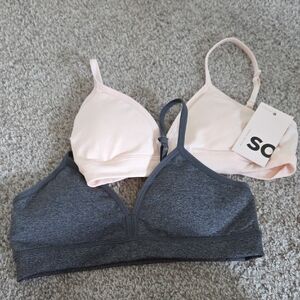 SO Pink and Gray Bras Intimates Collection